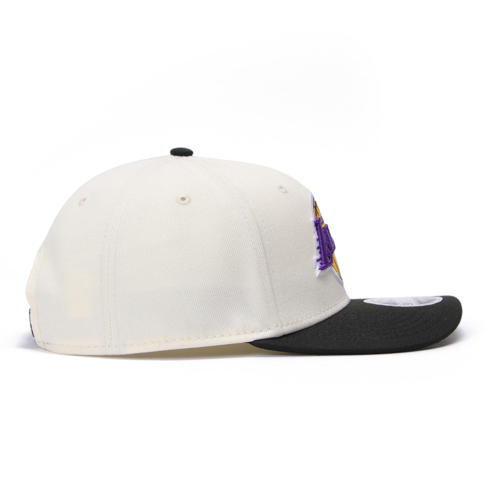 New Era Los Angeles Lakers GCP Chrome White Black Two Tone 9SEVENTY Stretch Snapback Cap
