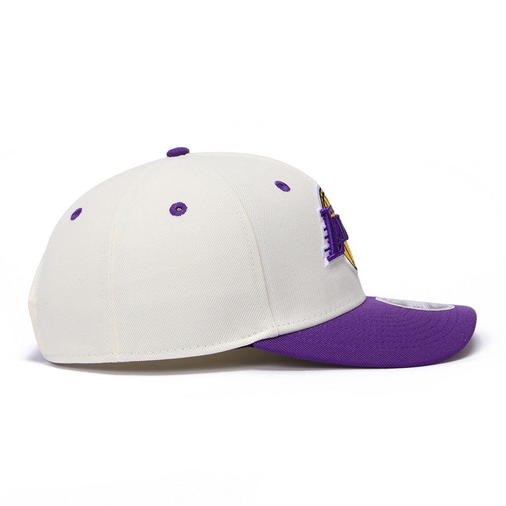 New Era Los Angeles Lakers GCP Chrome White Purple 9SEVENTY Stretch Snapback Cap