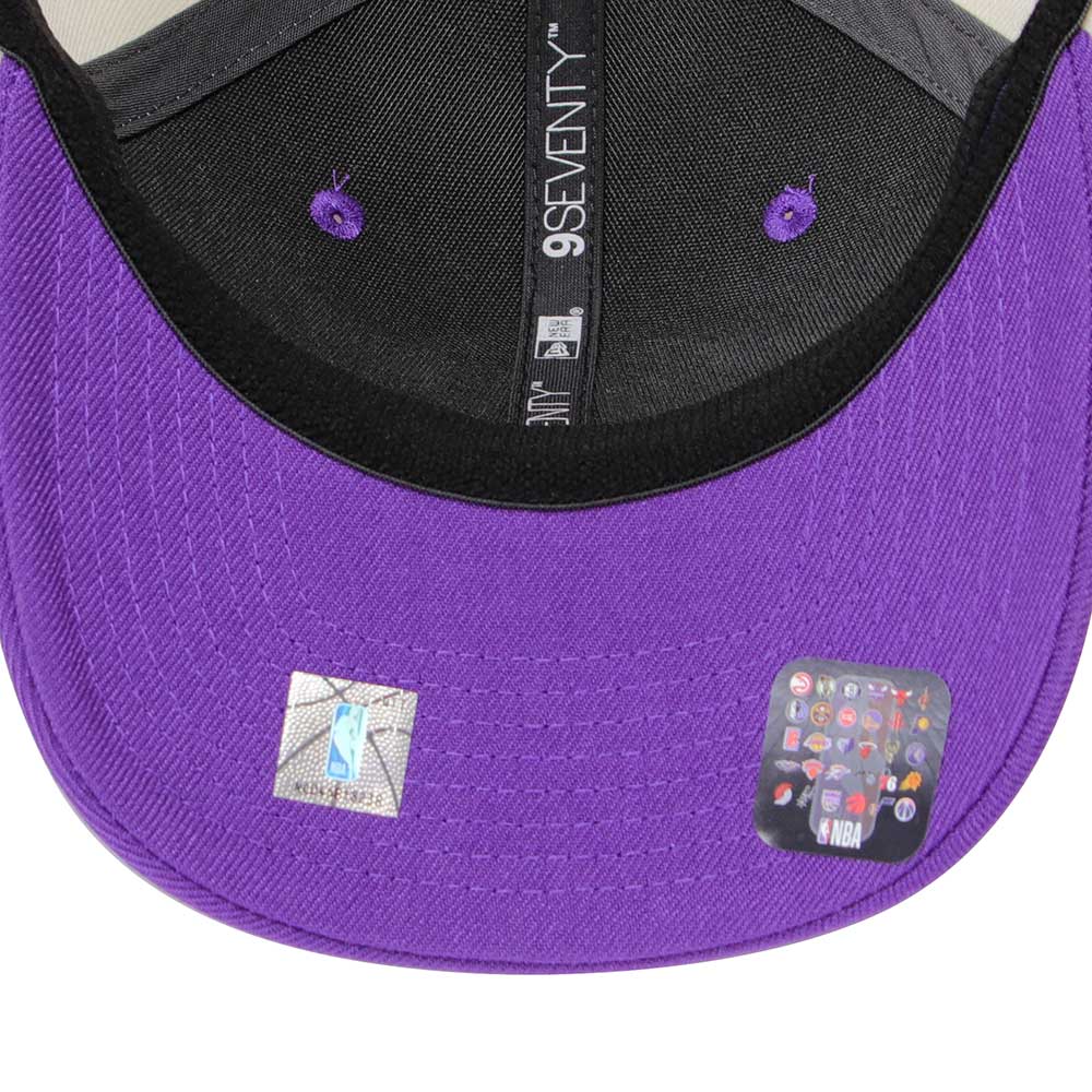 New Era Los Angeles Lakers GCP Chrome White Purple 9SEVENTY Stretch Snapback Cap