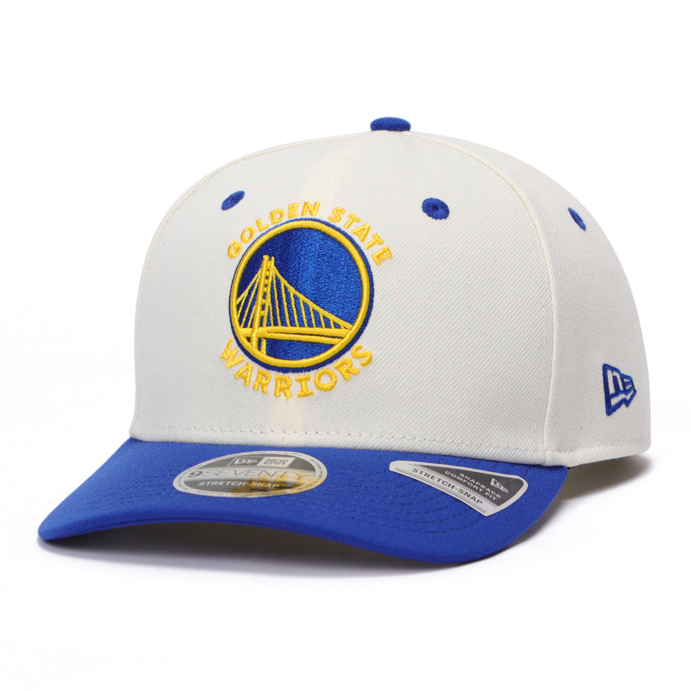 New Era Golden State Warriors GCP Chrome White Purple 9SEVENTY Stretch Snapback Cap