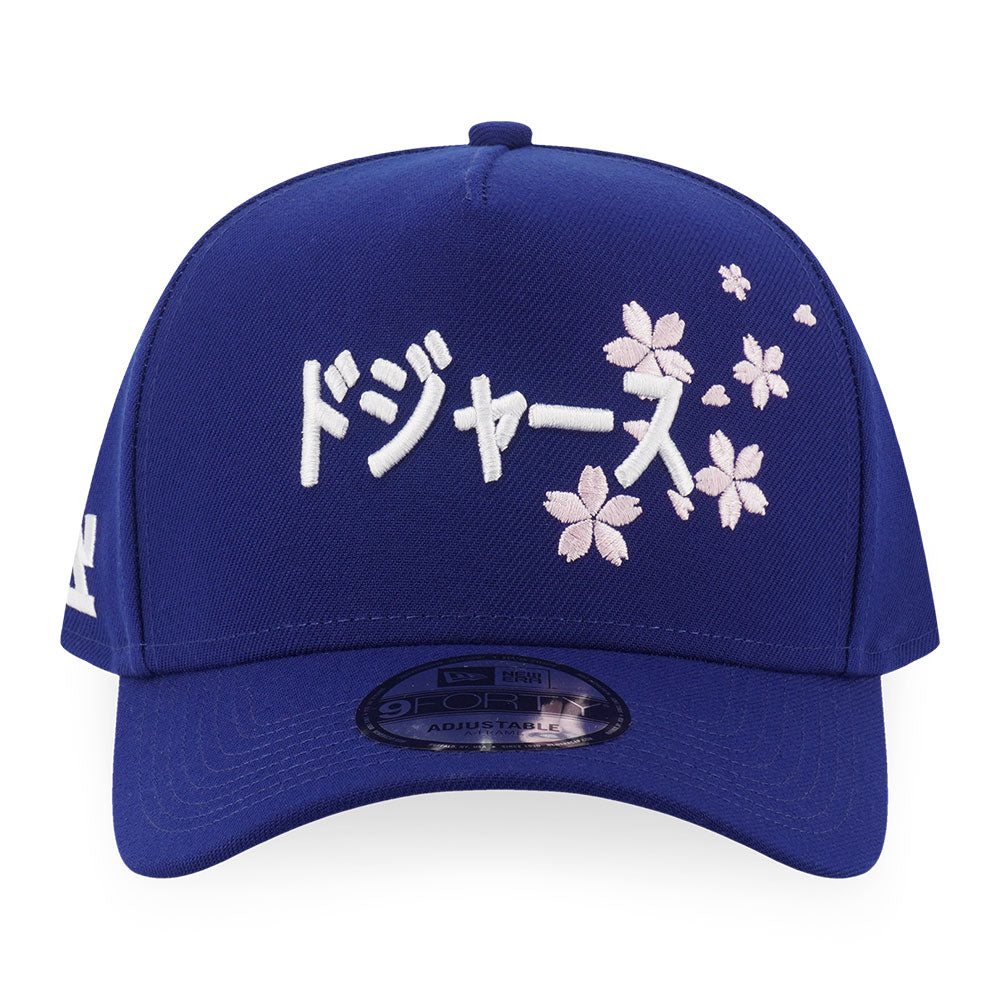 New Era Los Angeles Dodgers Kanji OTC Dark Royal 9FORTY A-Frame Adjustable Cap