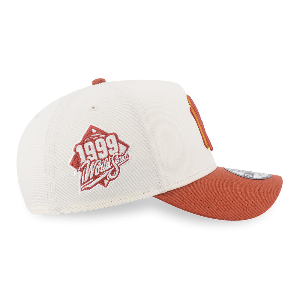 New Era New York Yankees Chrome White Rush Orange 9FORTY A-Frame Adjustable Cap