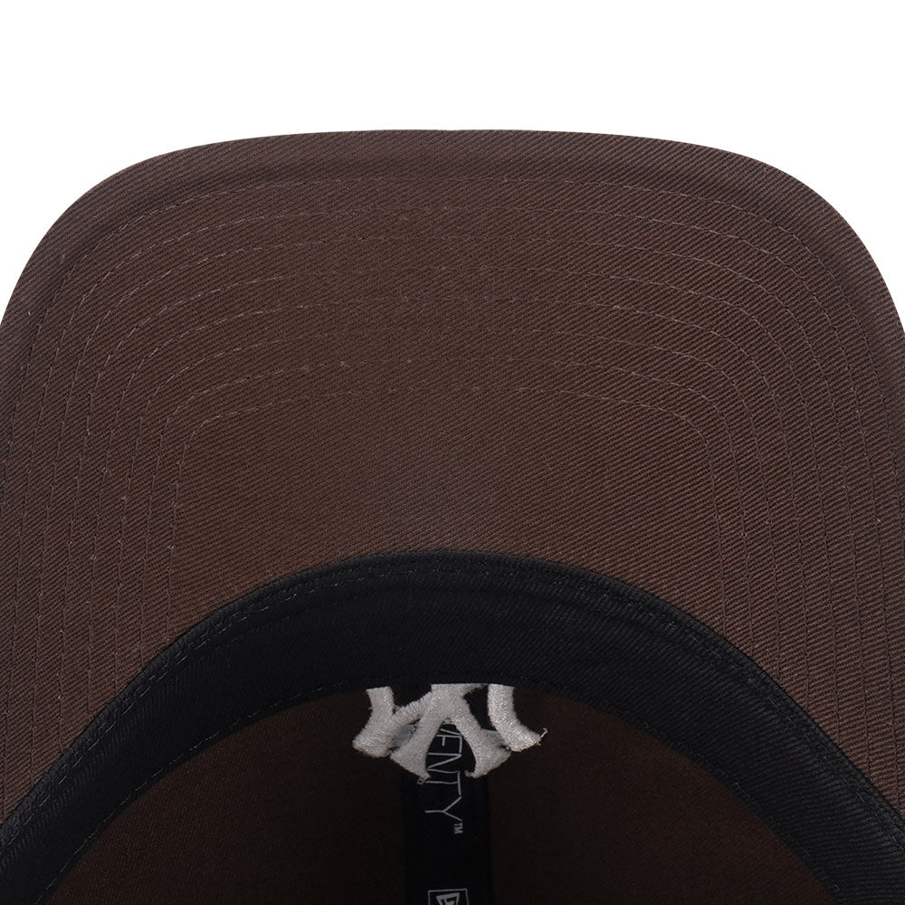 New Era New York Yankees Mini Logo Walnut 9TWENTY Adjustable Cap