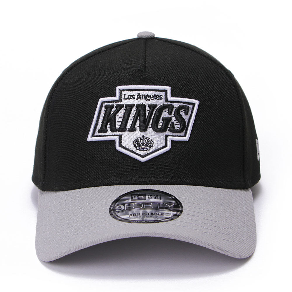 New Era Los Angeles Kings Black 9FORTY A-Frame Snapback Cap