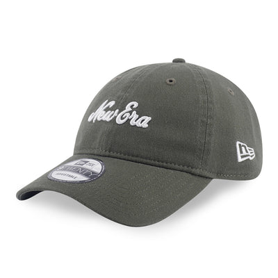 New Era Script Logo New Olive 9TWENTY Adjustable Cap