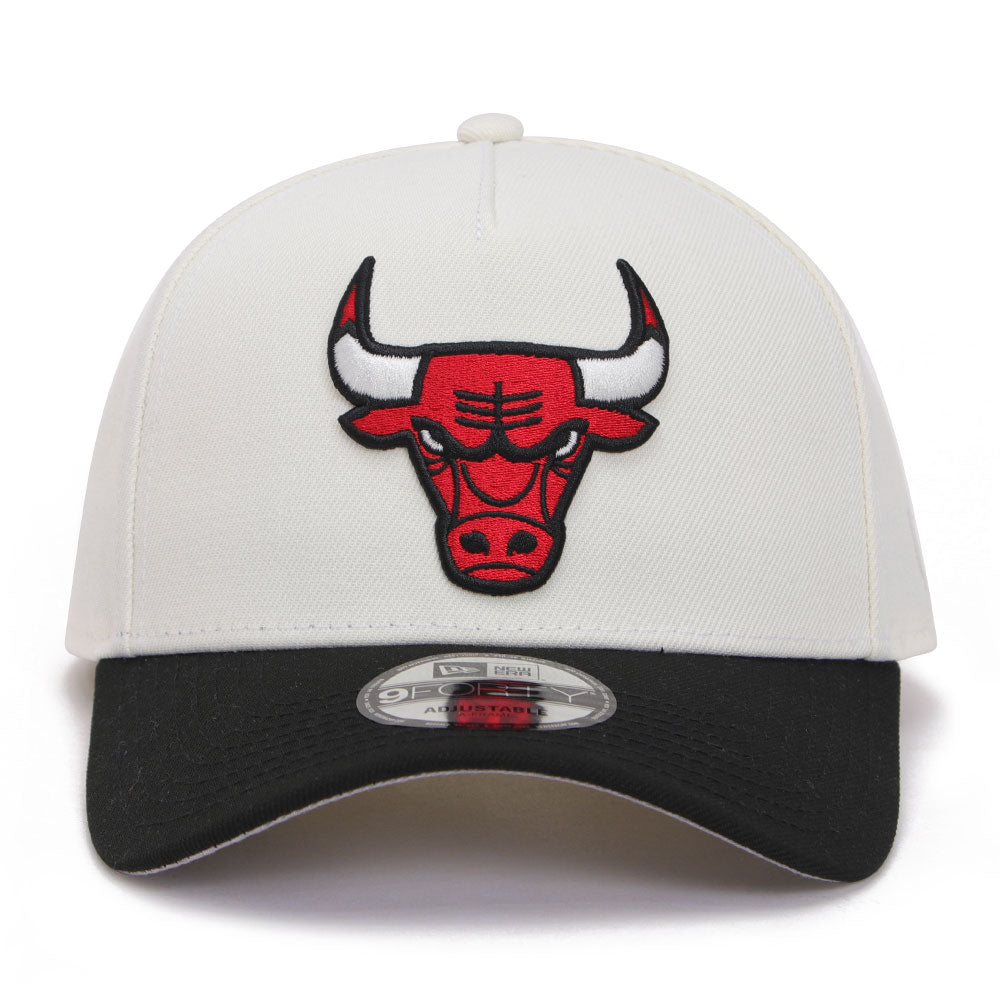 New Era Chicago Bulls Essentials Chrome Black 9FORTY A-Frame Snapback Cap