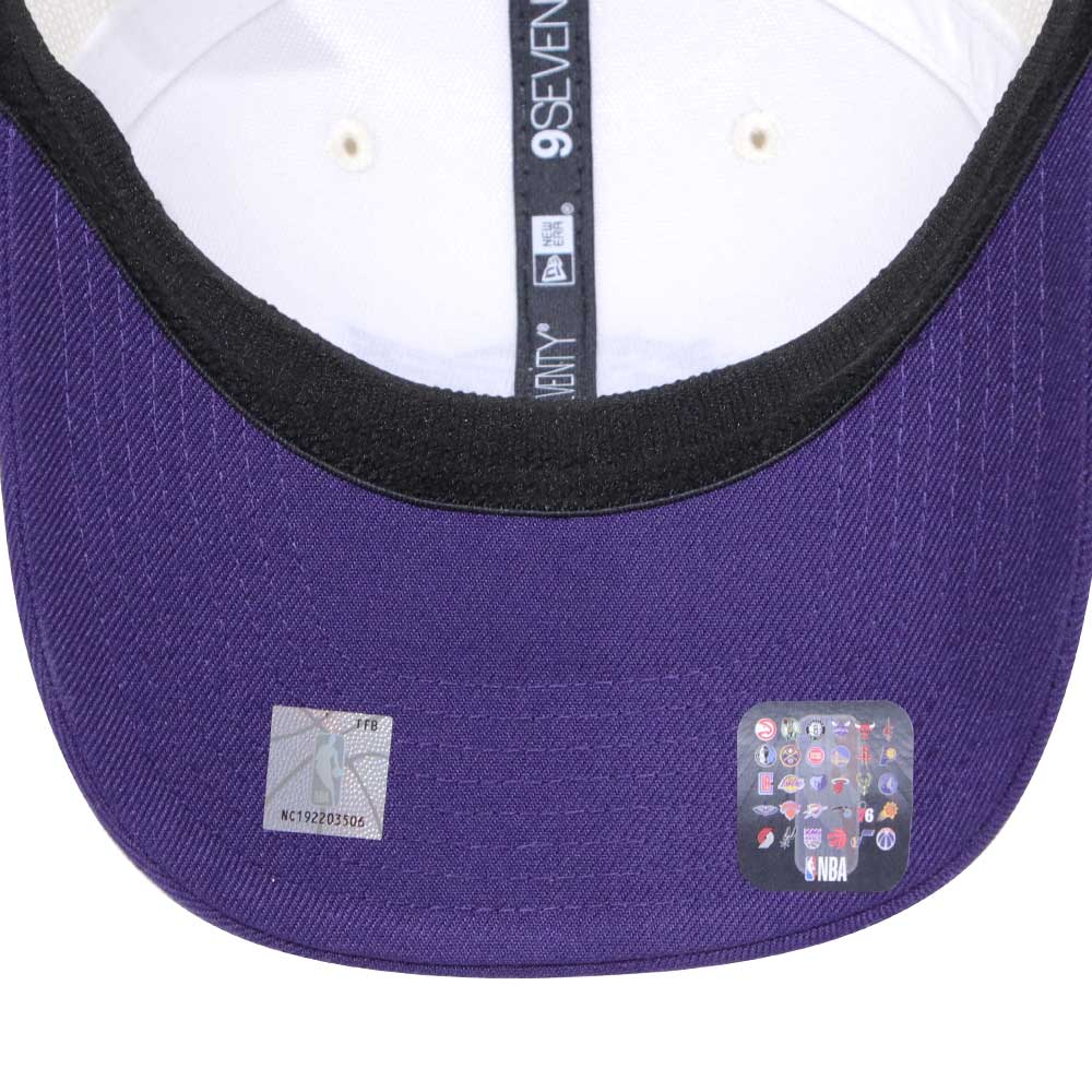 New Era Los Angeles Lakers GCP Chrome White Purple 9SEVENTY Stretch Trucker Cap