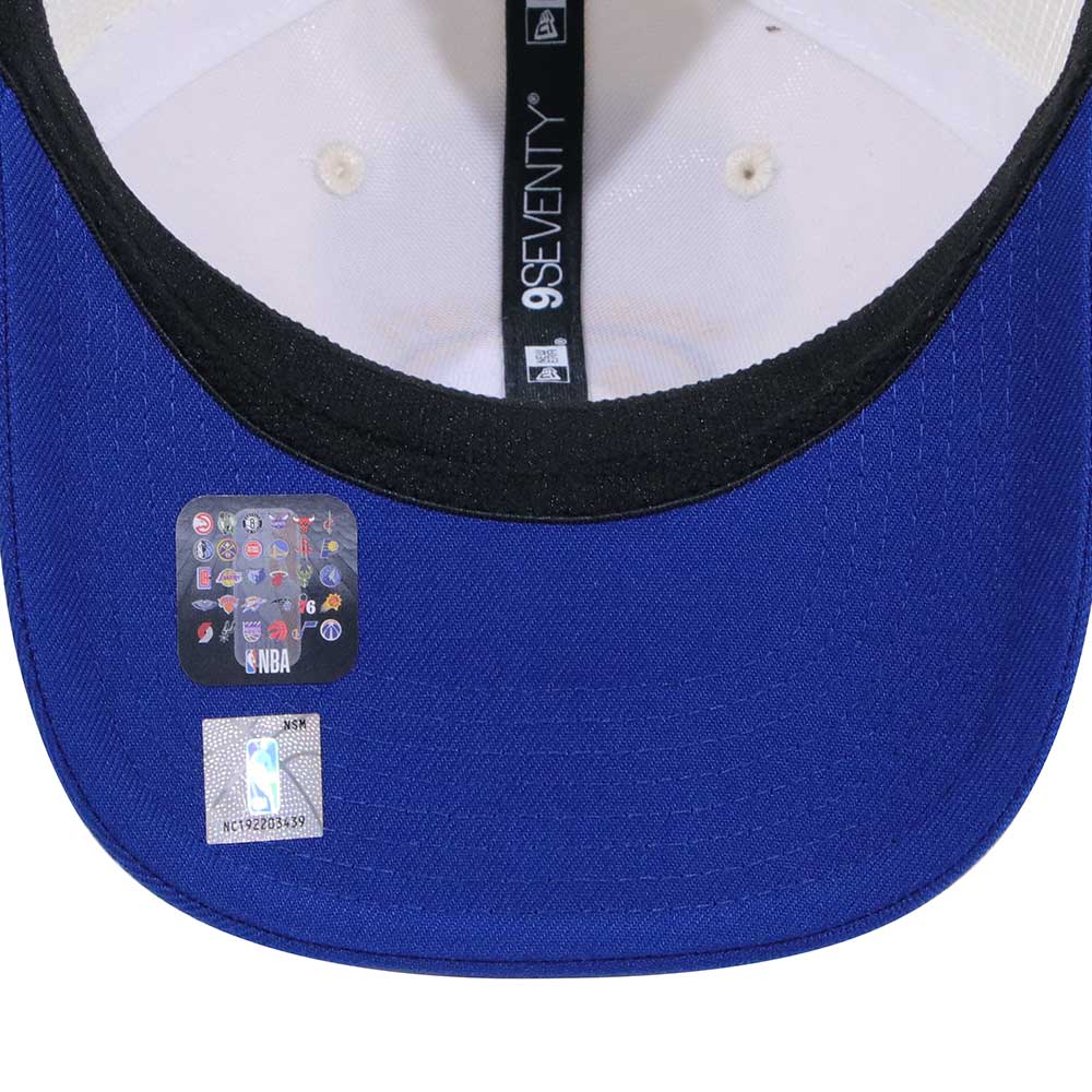 New Era Golden State Warriors GCP Chrome White Light Royal Blue 9SEVENTY Stretch Snapback Trucker Cap