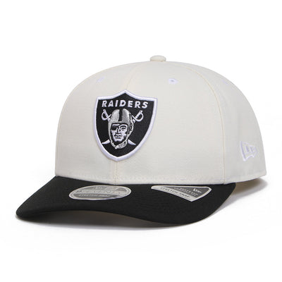 Las Vegas Raiders Chrome Black 9SEVENTY Stretch Snapback Cap