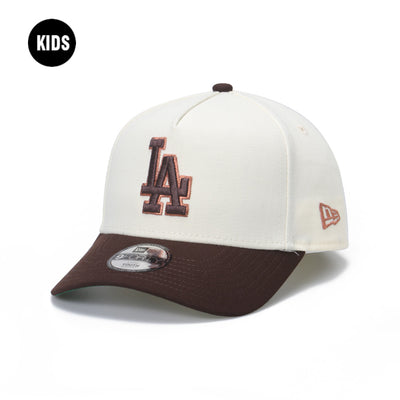 New Era Los Angeles Dodgers Chrome Brown Youth 9FORTY A-Frame Adjustable Cap