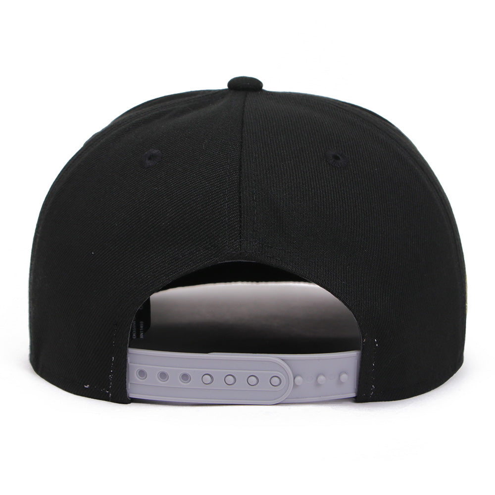 New Era San Antonio Spurs Side Patch Black 9SEVENTY Stretch Snapback Cap