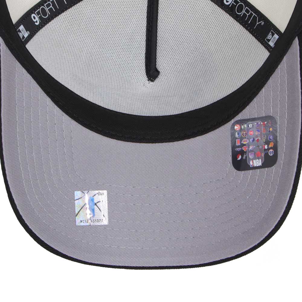 New Era Oklahoma City Thunders Chrome Black 9FORTY A-Frame Snapback Trucker Cap