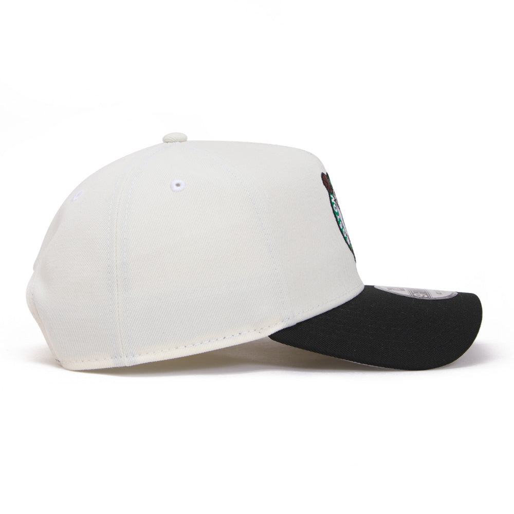 New Era Boston Celtics Essentials Chrome Black 9FORTY A-Frame Snapback Cap