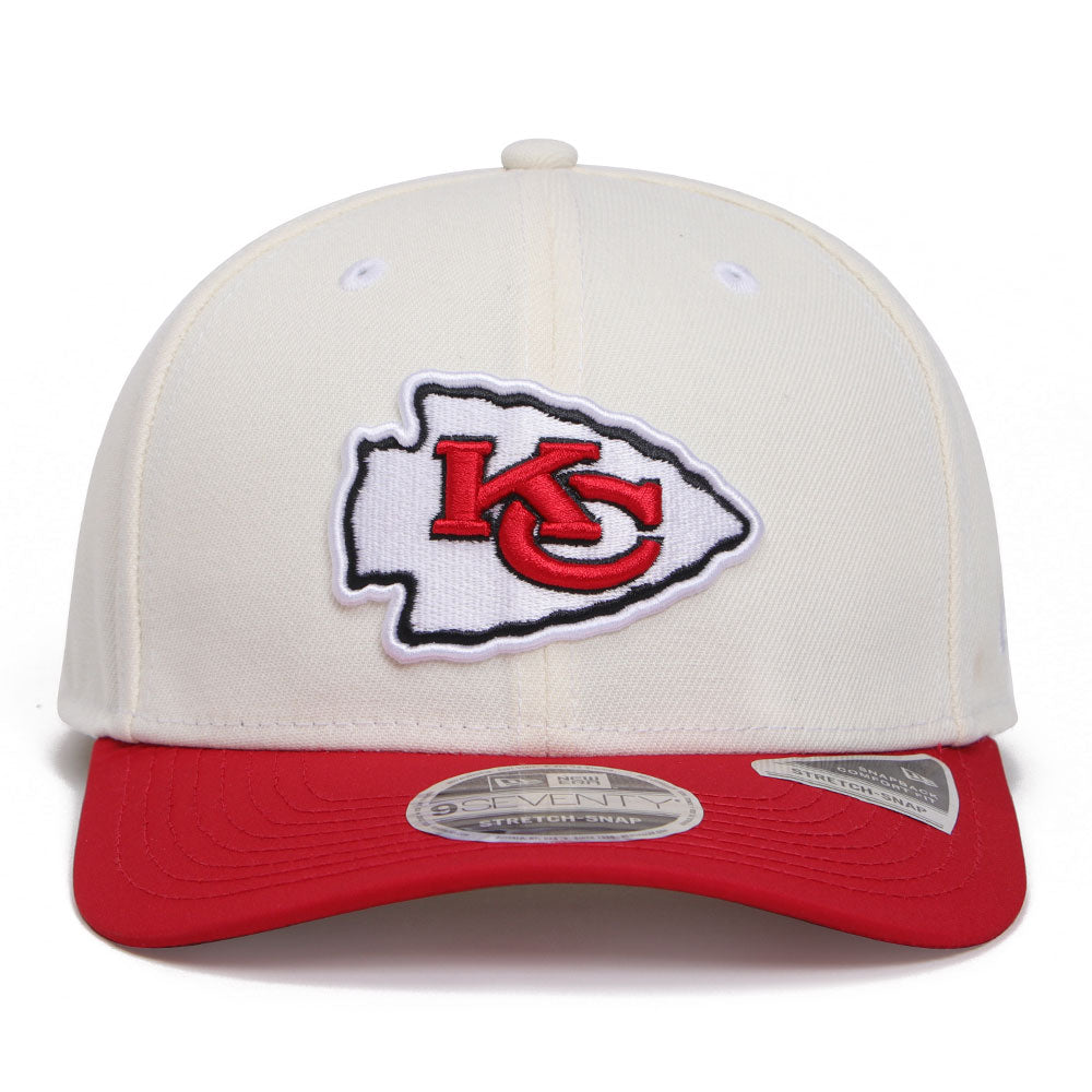New Era Kansas City Chiefs Chrome Red 9SEVENTY Stretch Snapback Cap