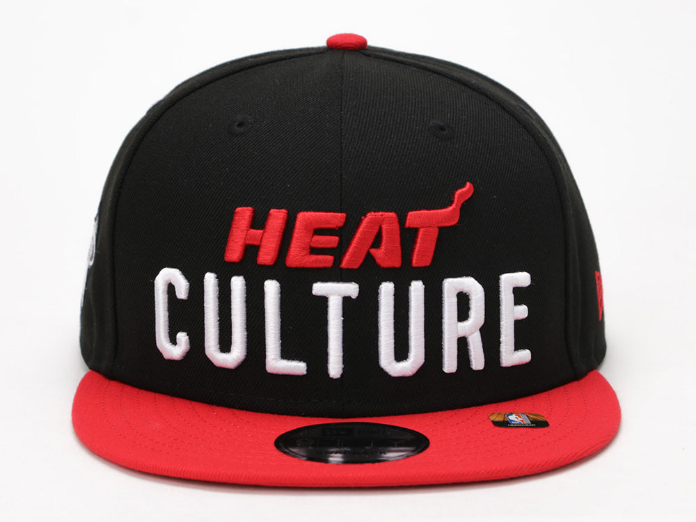 Miami Heat NBA City Series Red Black 9FIFTY Snapback Cap