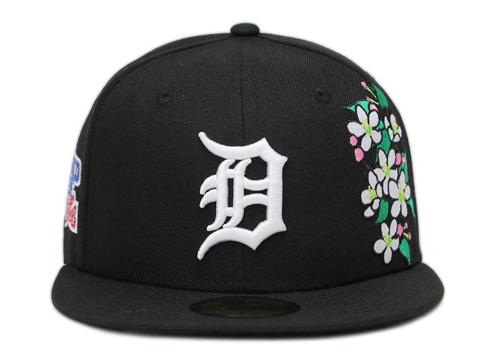 Detroit Tigers MLB State Flower Black 59FIFTY Fitted Cap