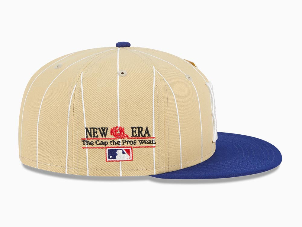 Brooklyn Dodgers MLB 59FIFTY DAY 2023 Dark Royal Vintage Gold Stripe 59FIFTY Fitted Cap