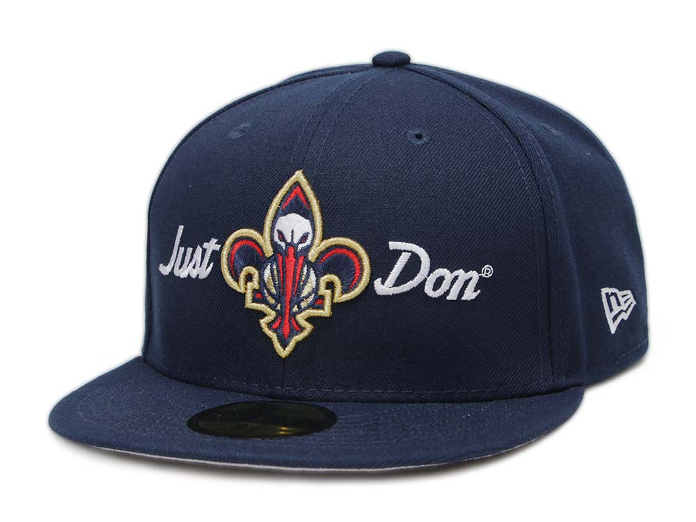 New Orleans Pelicans x JUST DON Navy 59FIFTY Fitted Cap