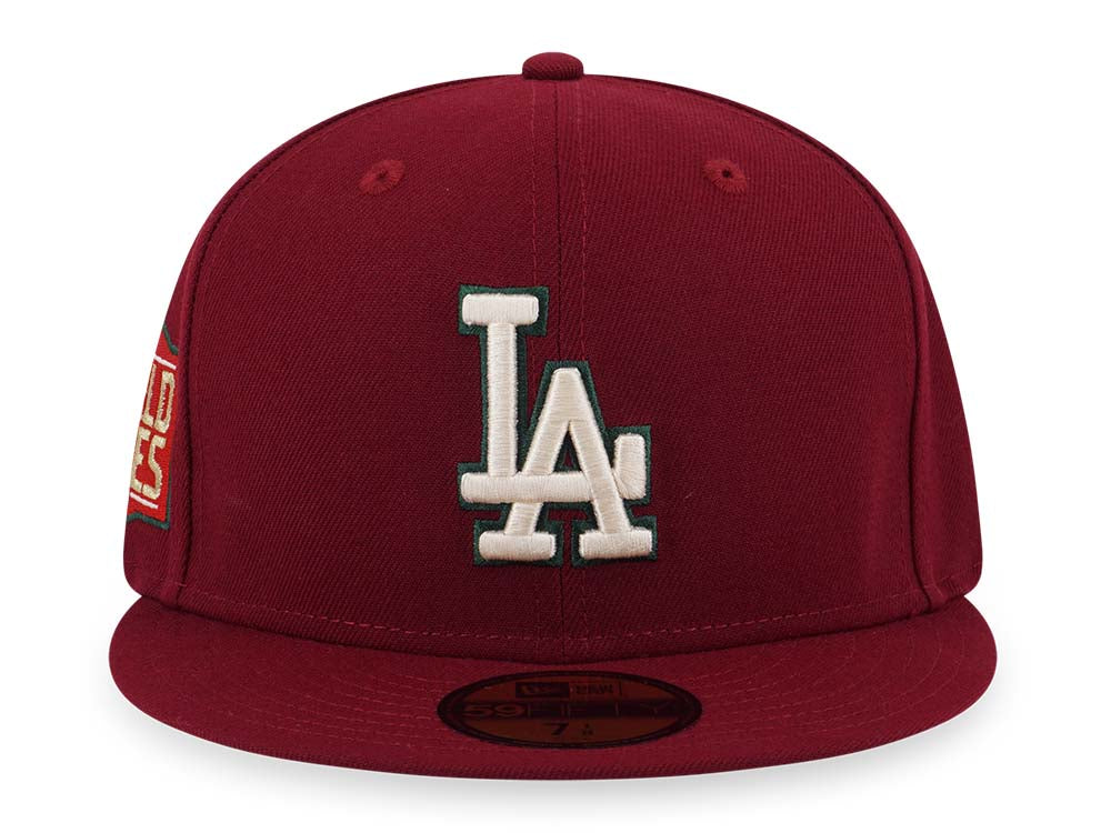 Los Angeles Dodgers MLB Cooperstown Festival Pack Cardinal 59FIFTY Fitted Cap