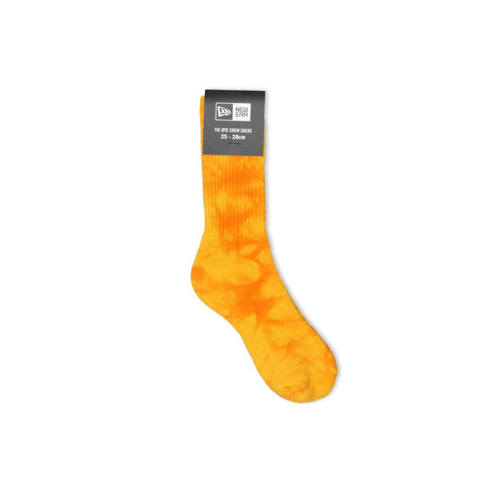 New Era Tie Dye Orange Crew Socks Accessory