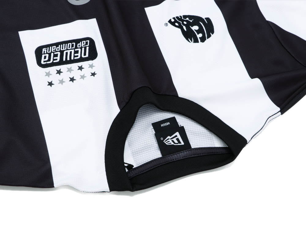 New Era Black and White Soccer Jersey T-Shirt