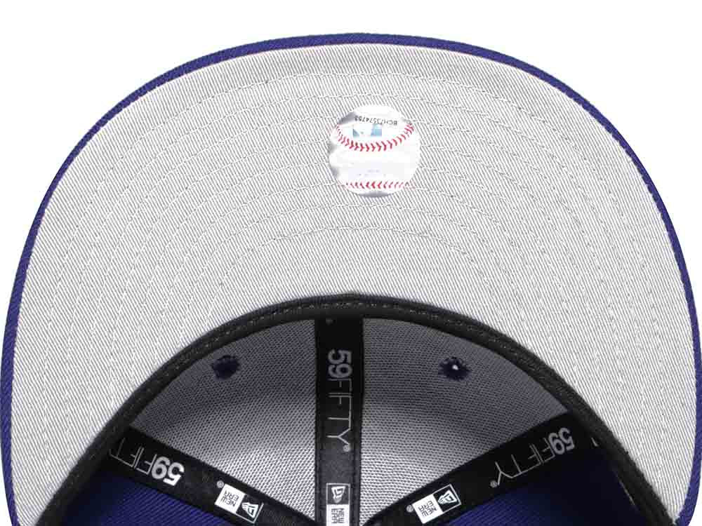 Los Angeles Dodgers MLB Cooperstown Multi Patch Dark Royal 59FIFTY Fitted Cap