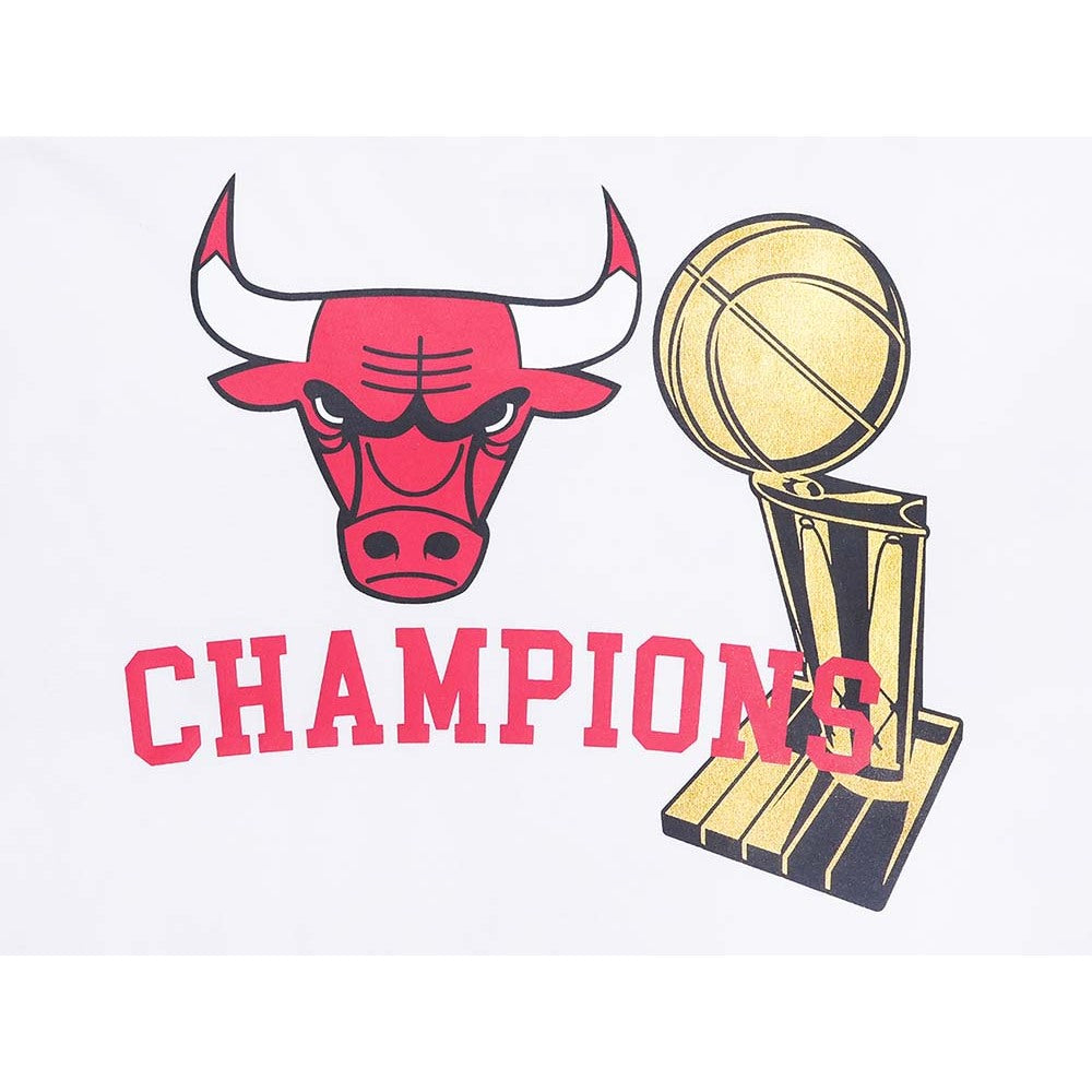 Chicago Bulls NBA 6x Champion Size Zip White Muscle Tank