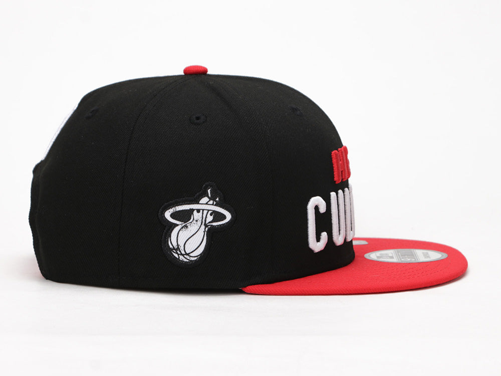 Miami Heat NBA City Series Red Black 9FIFTY Snapback Cap