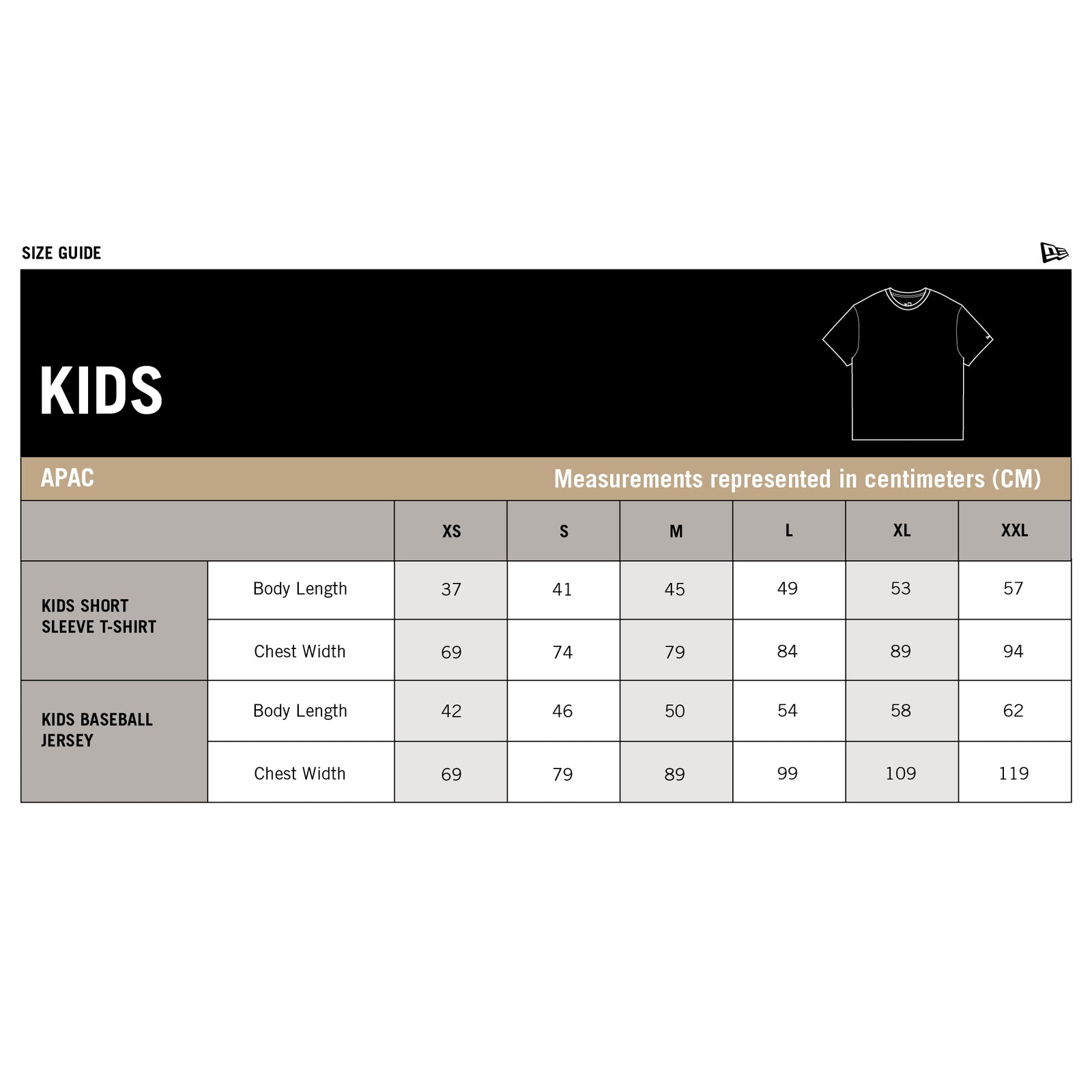 New Era Kids apparel Child to youth