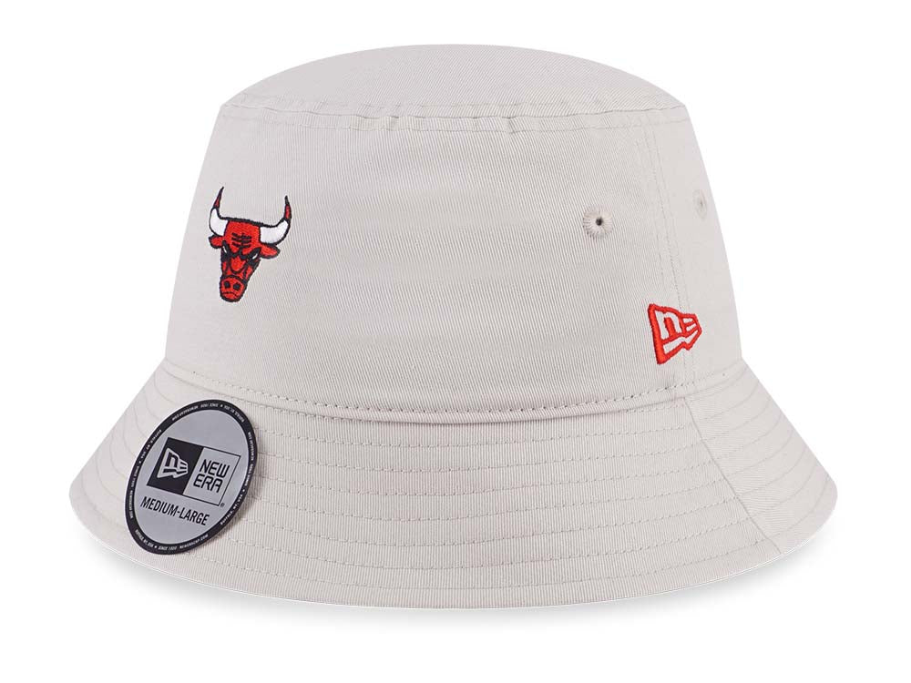 Chicago Bulls NBA Mini Logo Stone Bucket Hat