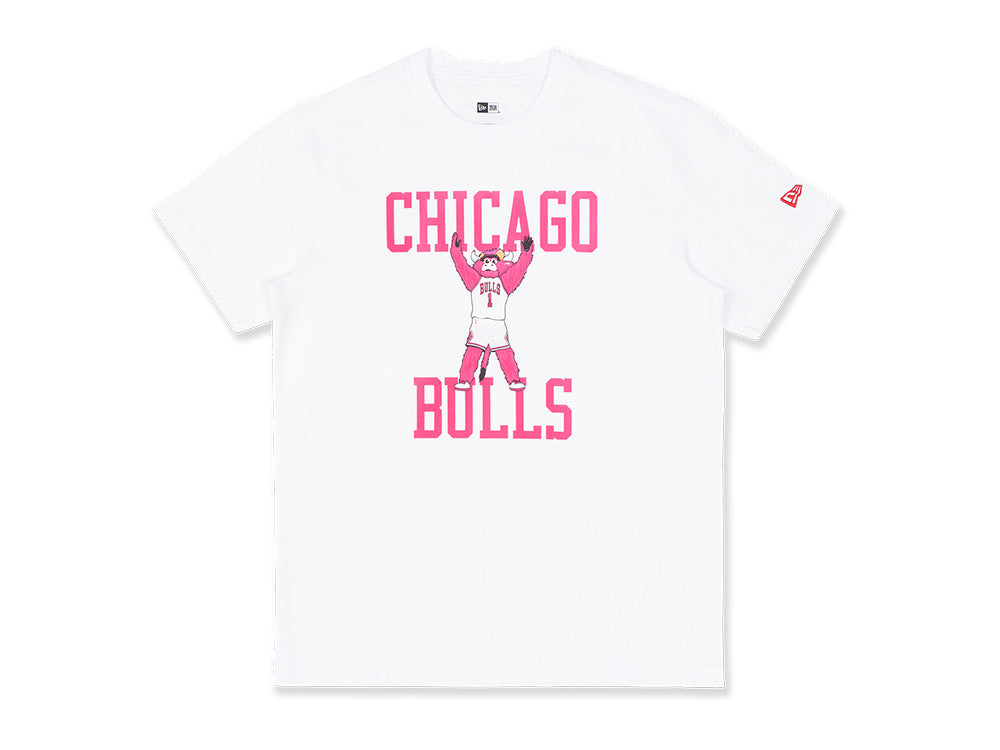 Benny The Bull Chicago Bulls NBA Mascot White Short Sleeve T-Shirt