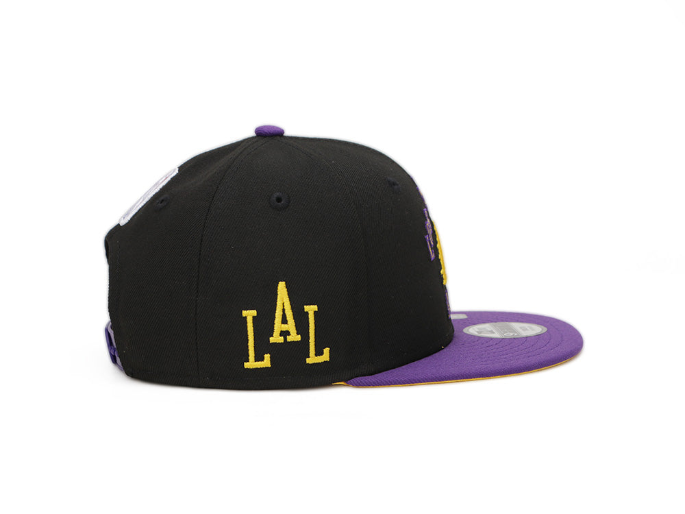 Los Angeles Lakers NBA City Series Purple Black 9FIFTY Youth Kids Cap