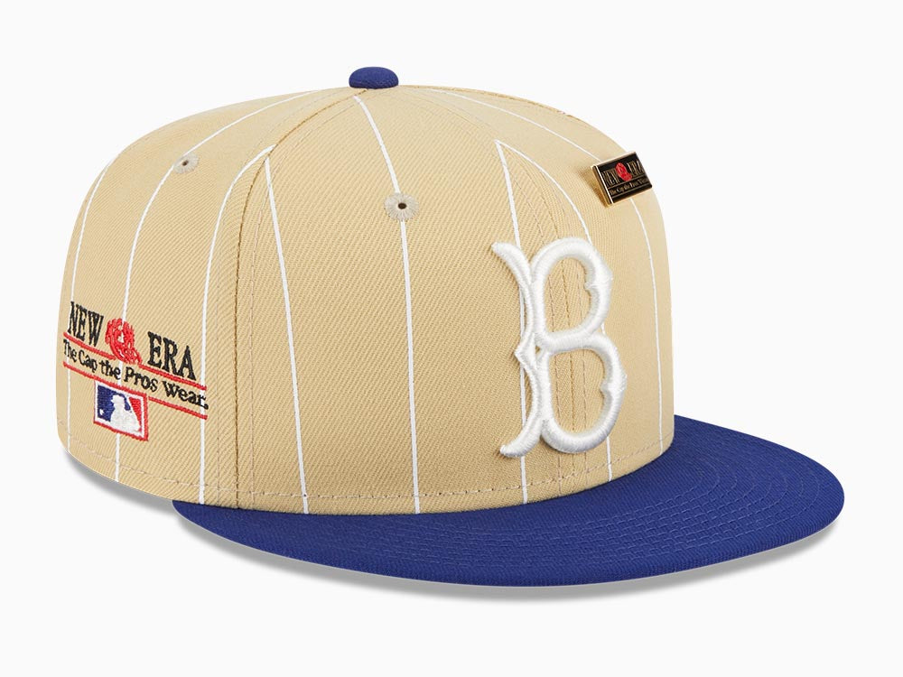 Brooklyn Dodgers MLB 59FIFTY DAY 2023 Dark Royal Vintage Gold Stripe 59FIFTY Fitted Cap