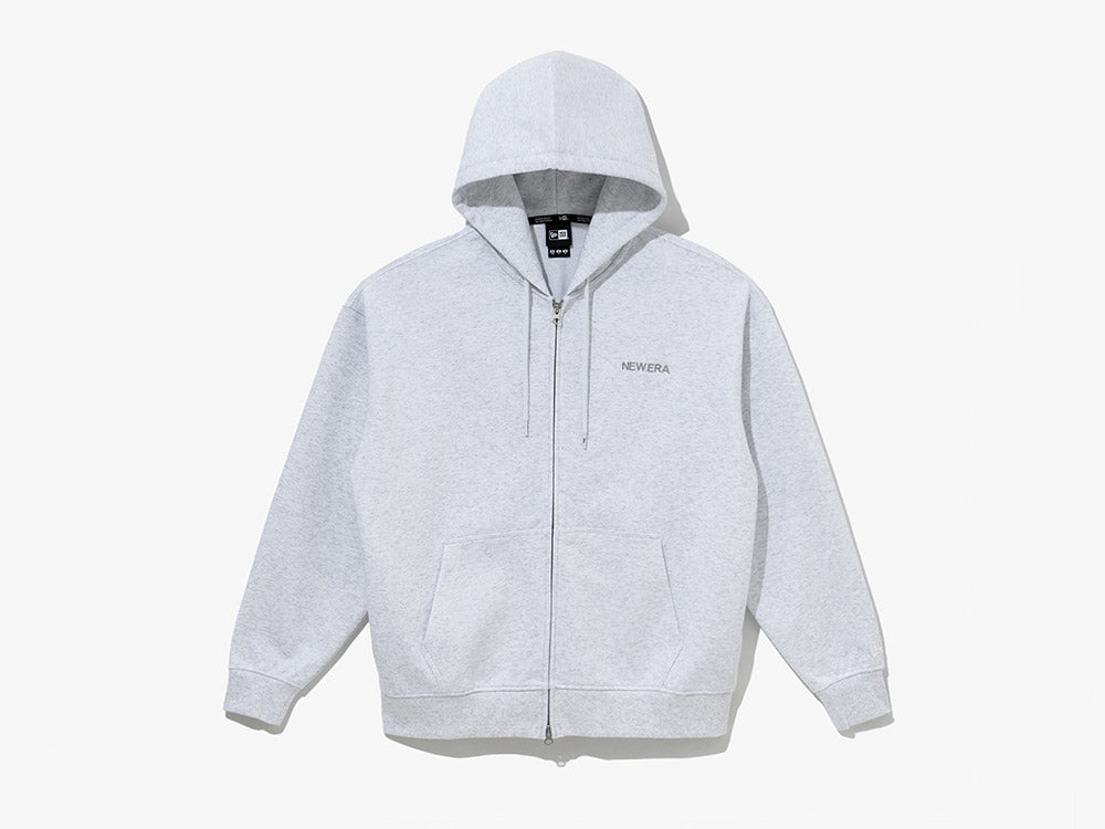 New Era Essential Gray Full Zip Hoodie