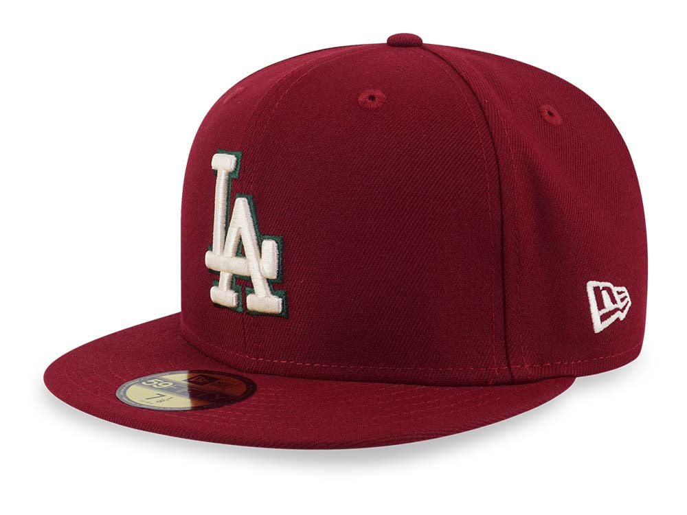 Los Angeles Dodgers MLB Cooperstown Festival Pack Cardinal 59FIFTY Fitted Cap