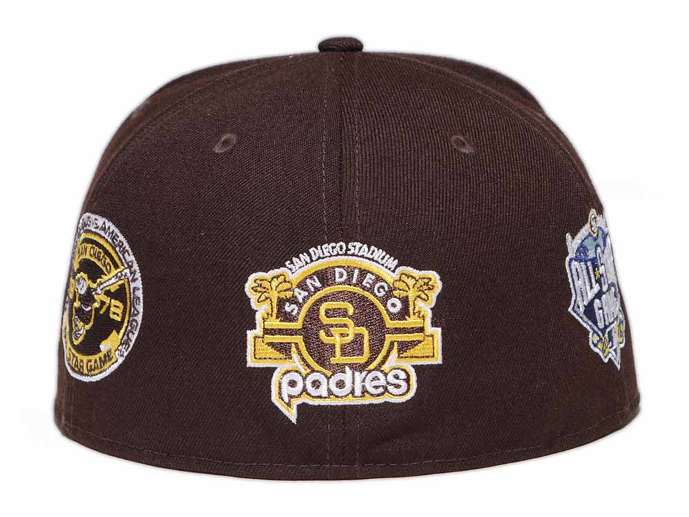 San Diego Padres MLB Cooperstown Multi Patch Brown 59FIFTY Fitted Cap