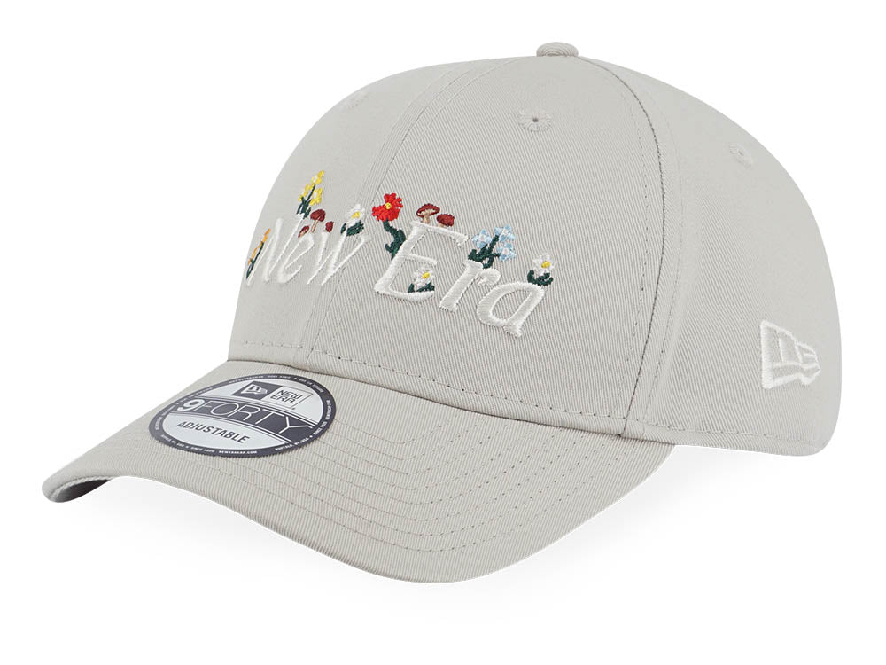 New Era Wordmark Wild Floral Stone 9FORTY Adjustable Cap