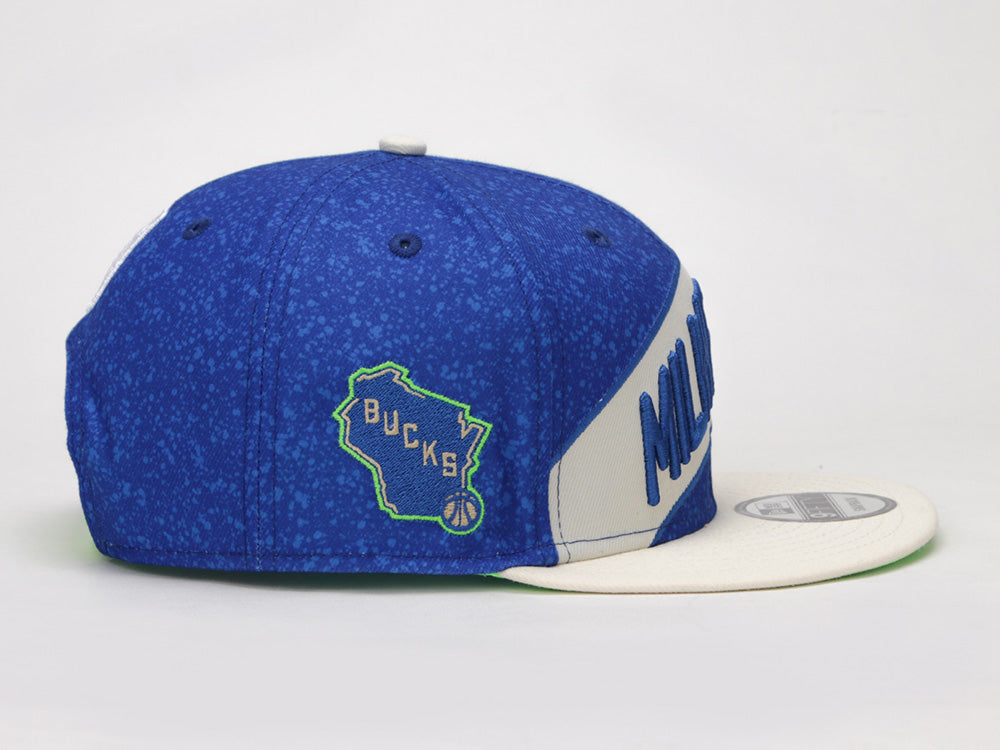 Milwaukee Bucks NBA City Series Blue 9FIFTY Snapback Cap