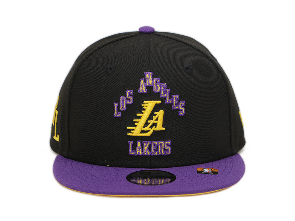 Los Angeles Lakers NBA City Series Purple Black 9FIFTY Youth Kids Cap