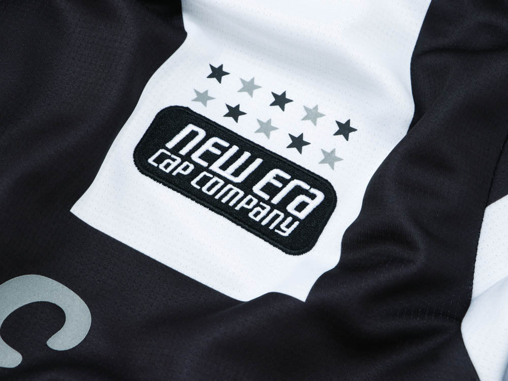 New Era Black and White Soccer Jersey T-Shirt