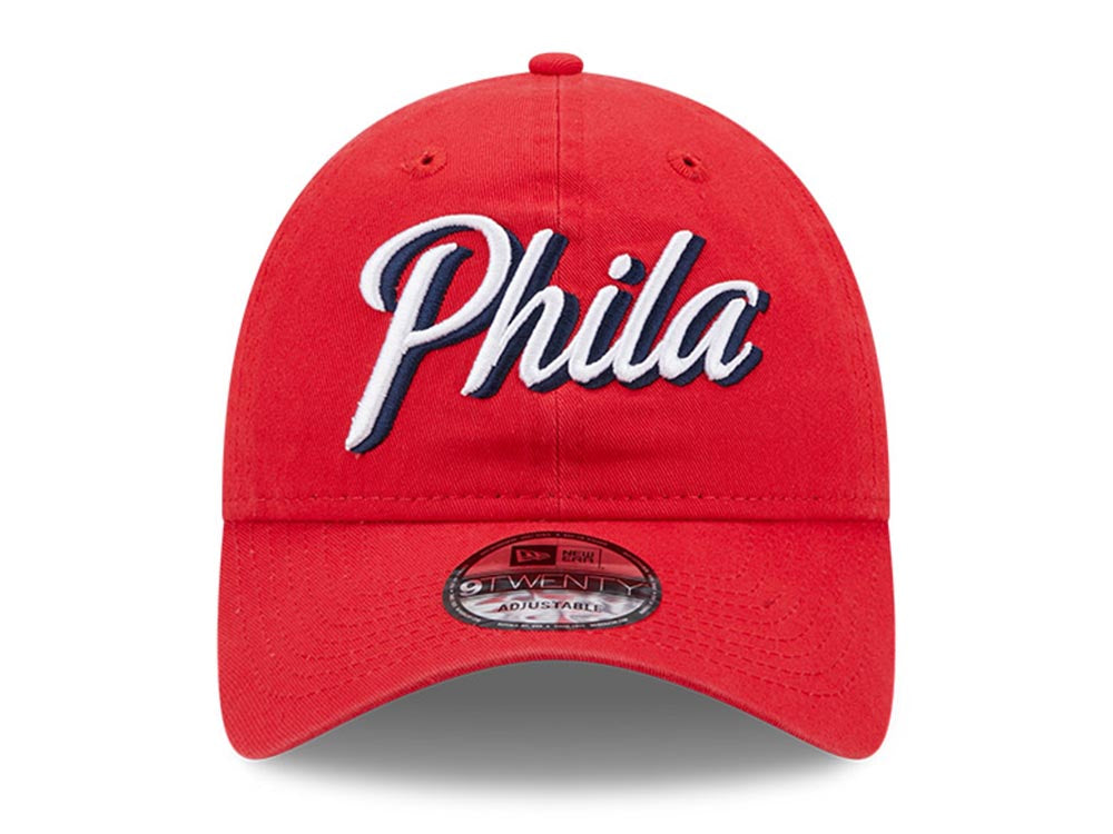 Philadelphia 76ers NBA Statement Edition Red 9TWENTY Adjustable Cap