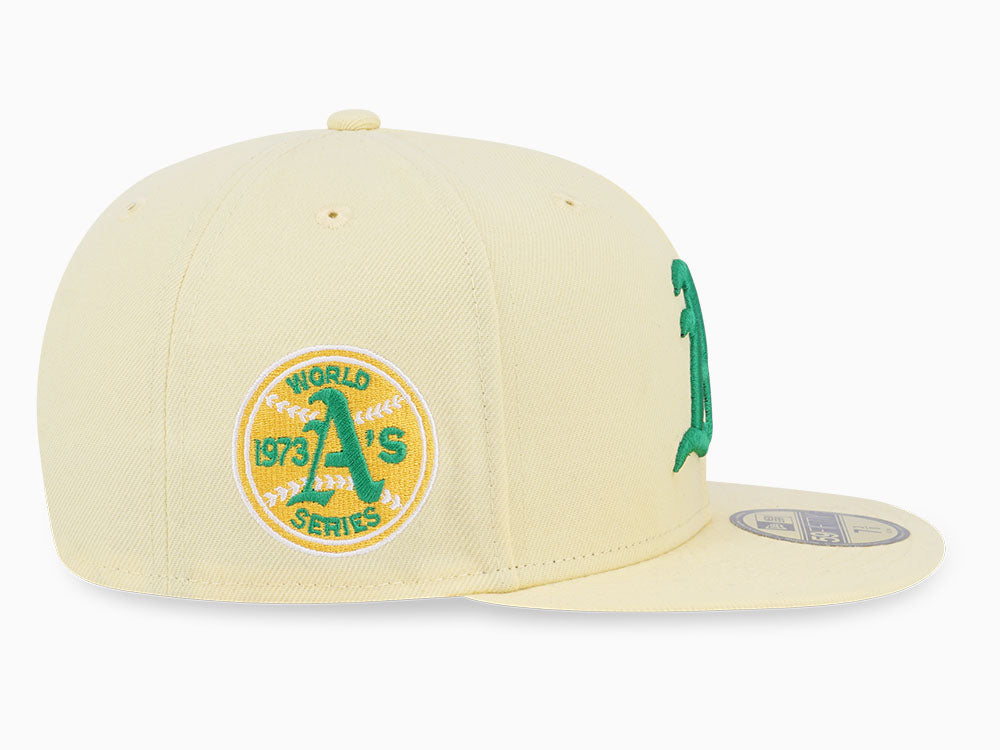 Oakland Athletics MLB Cooperstown Easter Egg Light Yellow 59FIFTY Fitted Cap