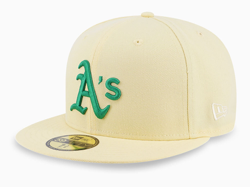 Oakland Athletics MLB Cooperstown Easter Egg Light Yellow 59FIFTY Fitted Cap