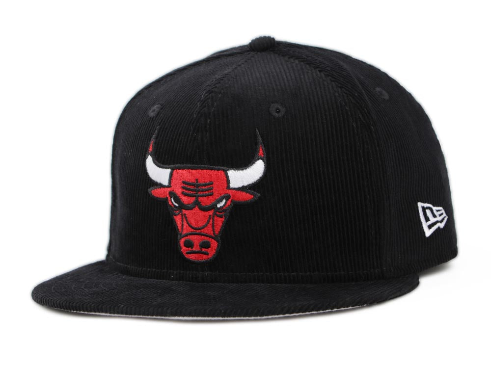 Chicago Bulls NBA Throwback Corduroy Black 59FIFTY Fitted Cap