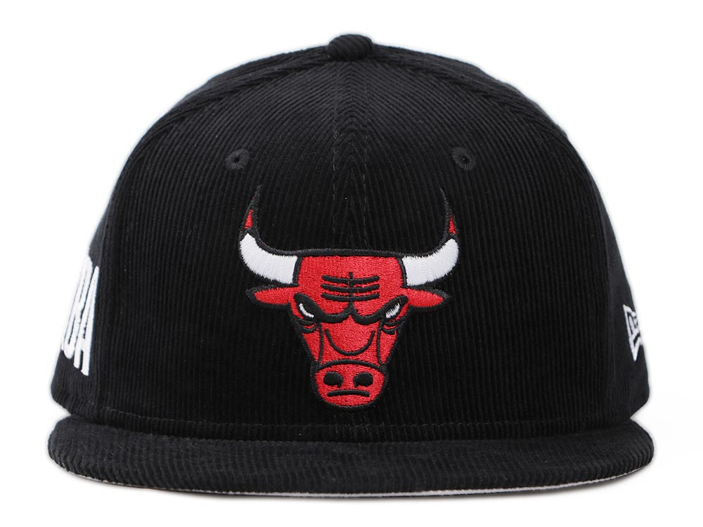 Chicago Bulls NBA Throwback Corduroy Black 59FIFTY Fitted Cap