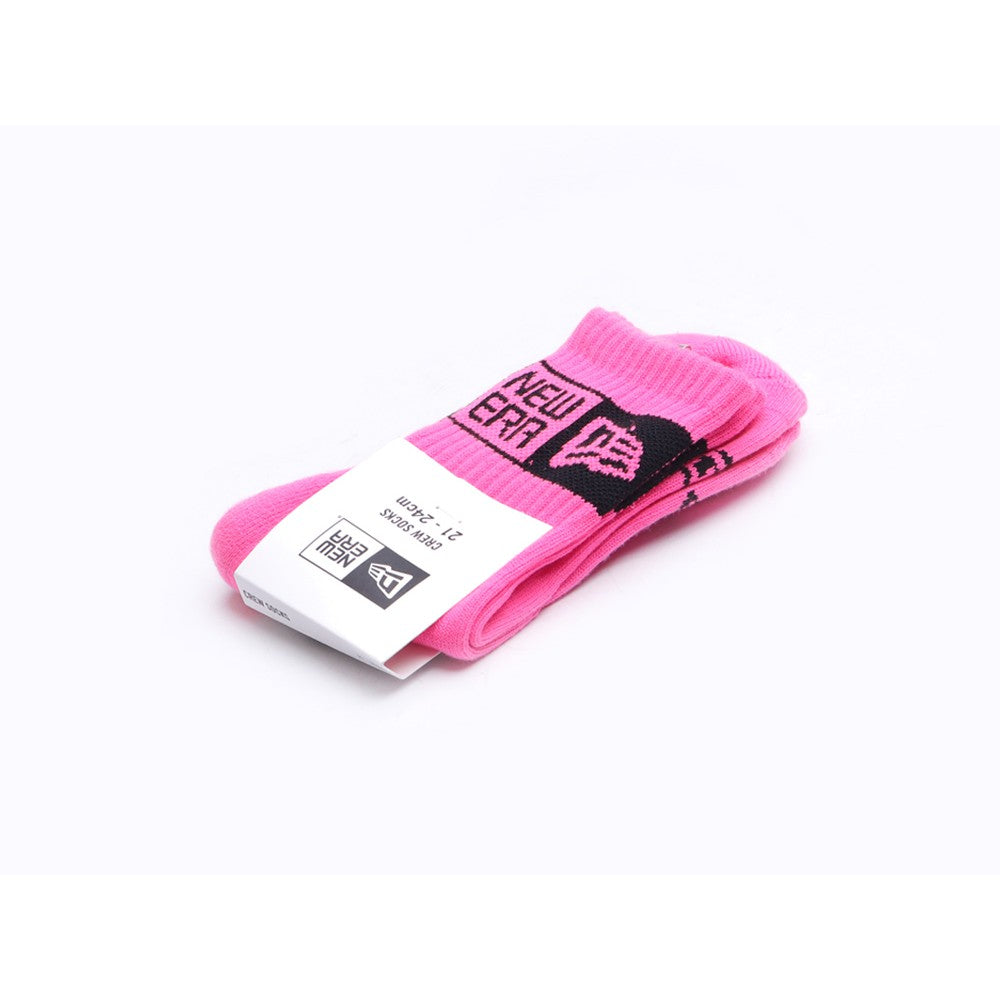 New Era Pink Crew Socks Accessory