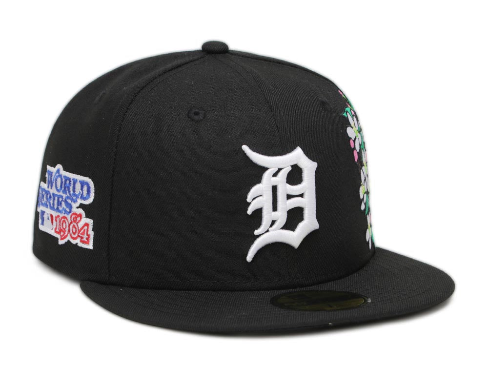 Detroit Tigers MLB State Flower Black 59FIFTY Fitted Cap