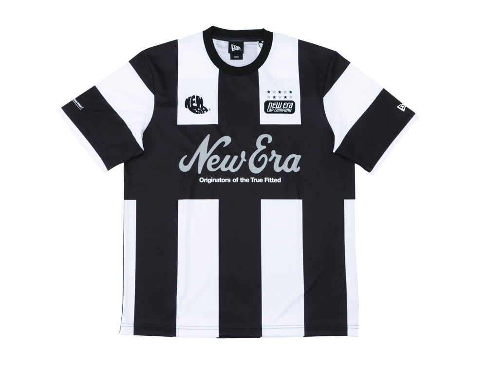 New Era Black and White Soccer Jersey T-Shirt