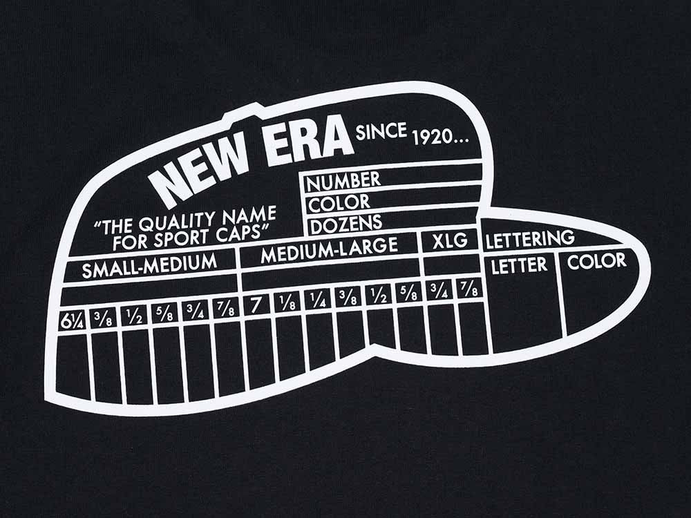 New Era Retro Cap Black Short Sleeve T-Shirt