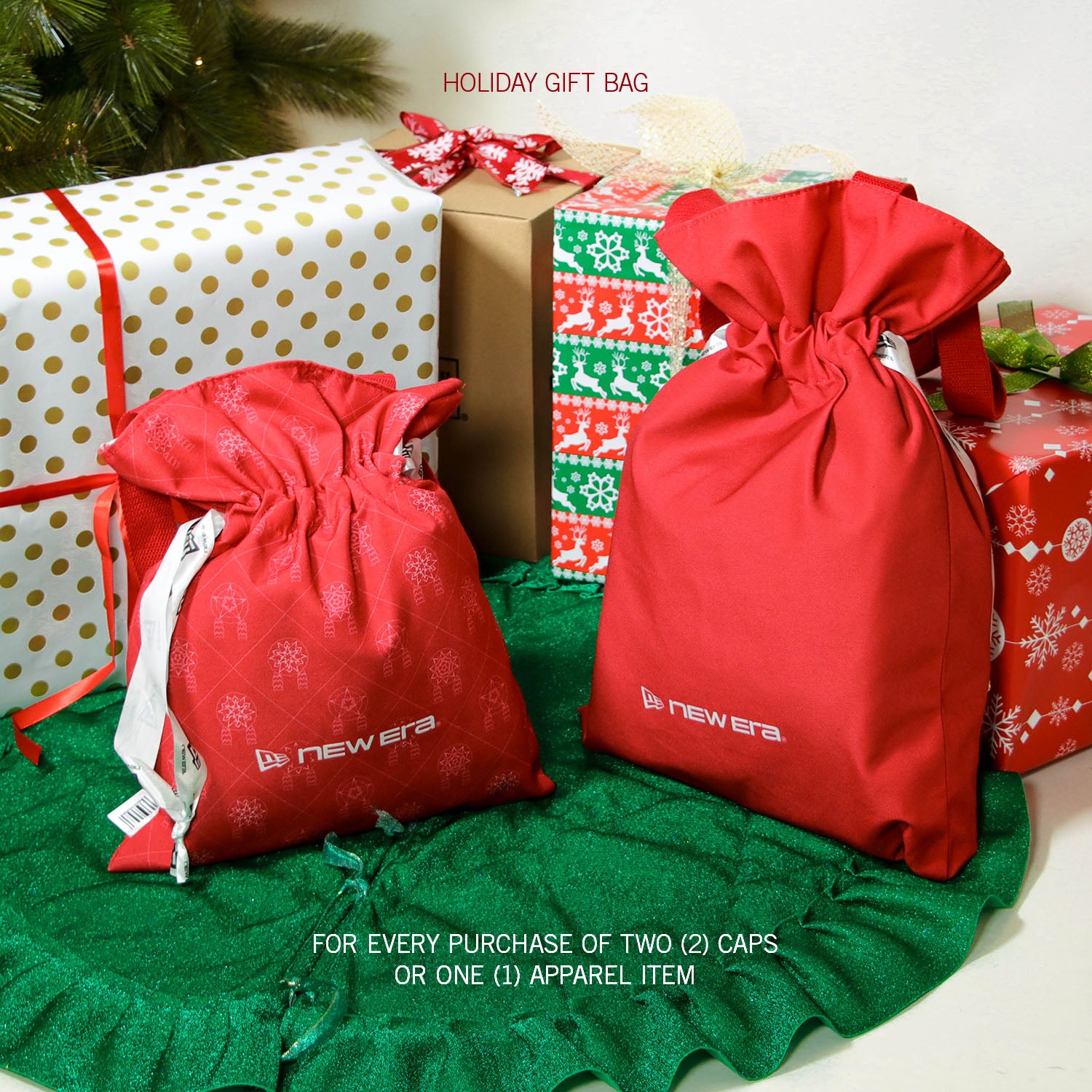 New Era Red Holiday Gift Bag Small (GWP)